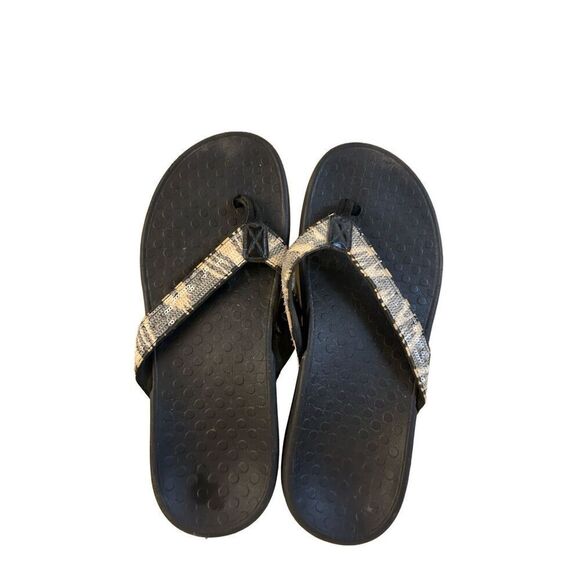 Vionic Animal Sequin Flip Flops Sandals size 10? - Picture 1 of 6